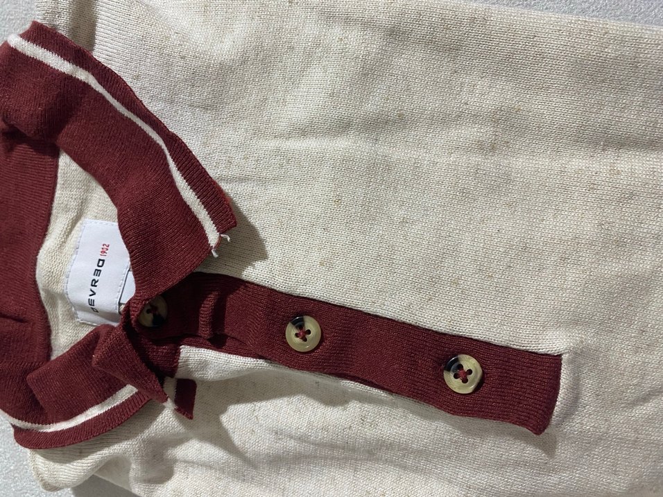 Bej Renkli Kısa Kollu Polo Tişört - Görsel 2