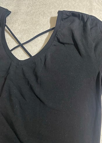 Siyah V YakaTişört - Görsel 2