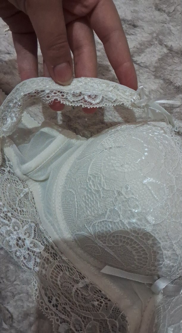 Nakışlı Beyaz Bohem Büstiyer - Görsel 3