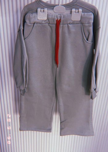 Kız Çocuk Gri Salaş Sweatshirt - Görsel 2