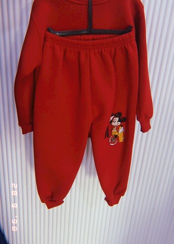 Kırmızı Mickey Mouse  Çocuk Takımı - Görsel 2