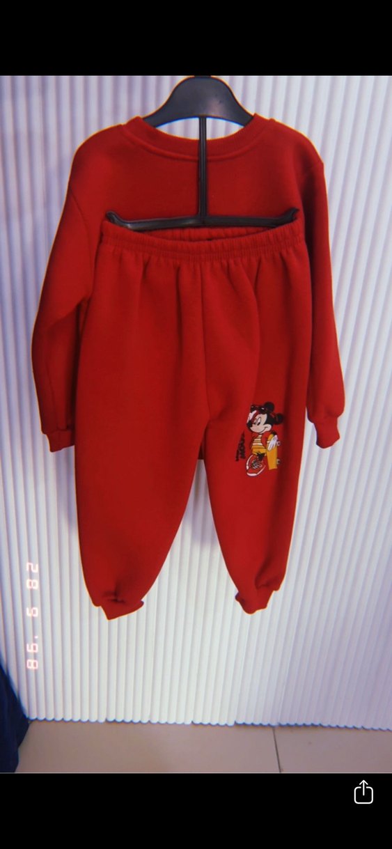 Kırmızı Mickey Mouse  Çocuk Takımı - Görsel 2