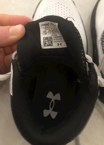 Under Armour Beyaz Gri Basketbol Ayakkabısı - Görsel 4