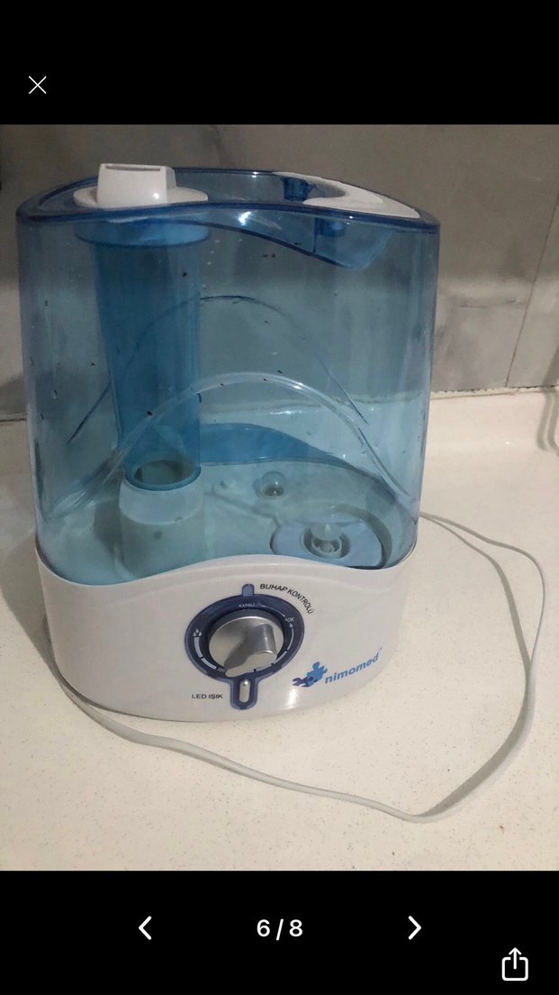 Mavi ve Gri Hava Temizleyici ve Nemlendirici - Görsel 2