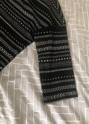 Mango Siyah kapti Kollu Örgü Kadın Elbise - Görsel 4