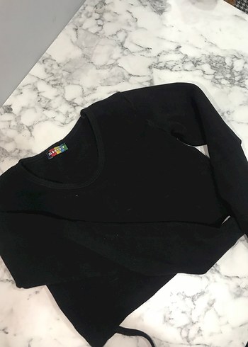 Siyah Uzun Kollu bluz - Görsel 2