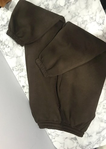 Kadın Kahverengi Rahat Kesim Sweatpant - Görsel 3