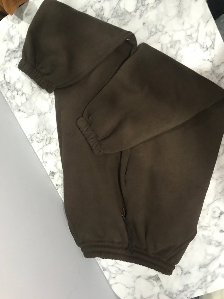 Kadın Kahverengi Rahat Kesim Sweatpant - Görsel 3