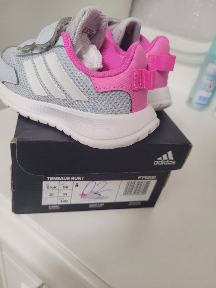 Kız Çocuk Gri-Pembe Spor Ayakkabı - Görsel 5