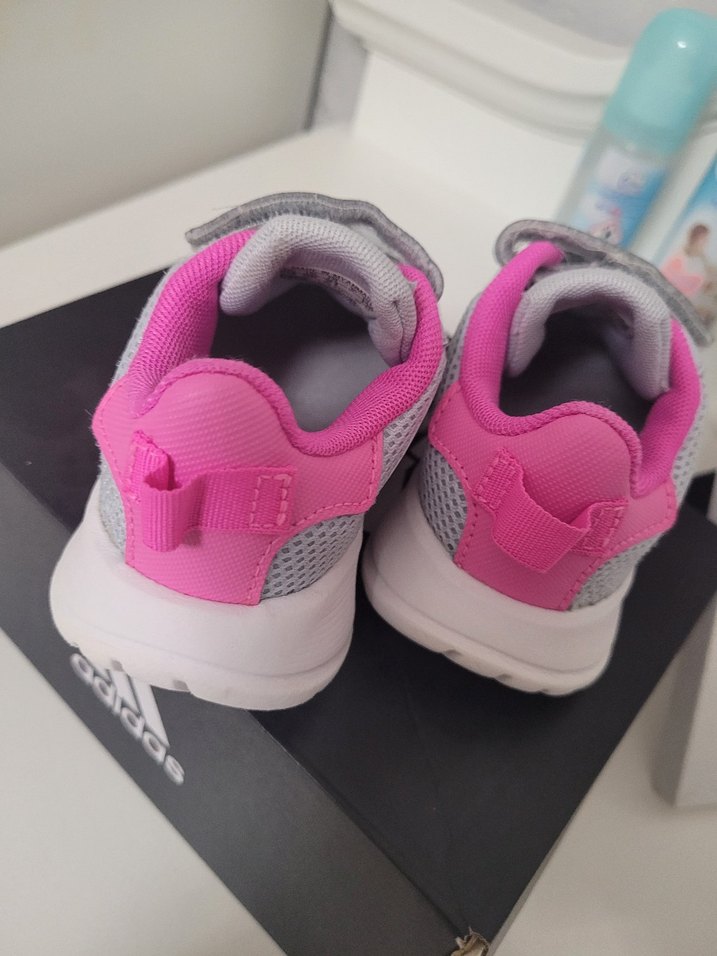 Kız Çocuk Gri-Pembe Spor Ayakkabı - Görsel 3