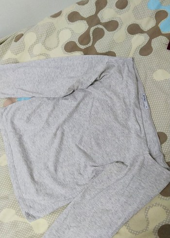 Addax Gri Asimetrik Yaka Uzun Kollu Kadın Bluz - Görsel 2