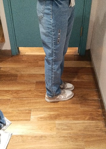 Mavi Loose Fit Midi Kadın Kot Pantolon - Görsel 2