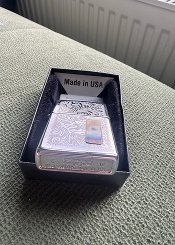 Koleksiyonluk Zippo Vintage Gri Erkek Çakmak - Görsel 2