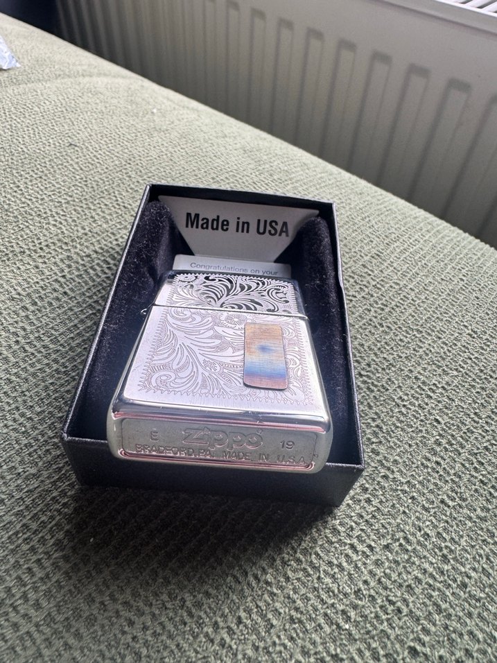 Koleksiyonluk Zippo Vintage Gri Erkek Çakmak - Görsel 2