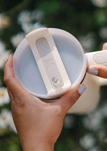 Beyaz Stanley Kulplu Termos Bardak - Görsel 3