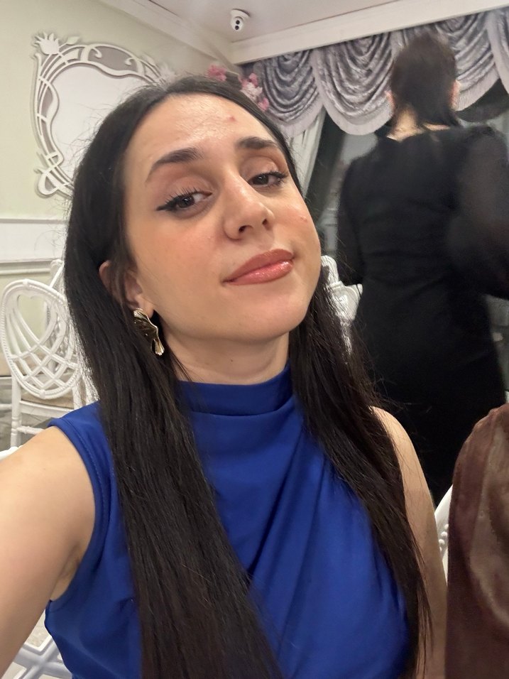 Lacivert uzun  elbise - Görsel 3