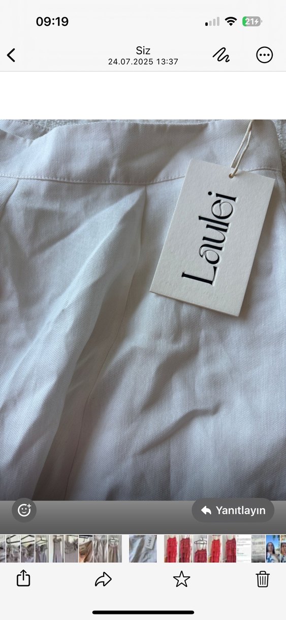 Bej Renkli Laulei etek - Görsel 4