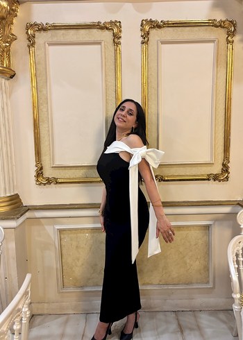 Uzun siyah elbise - Görsel 2