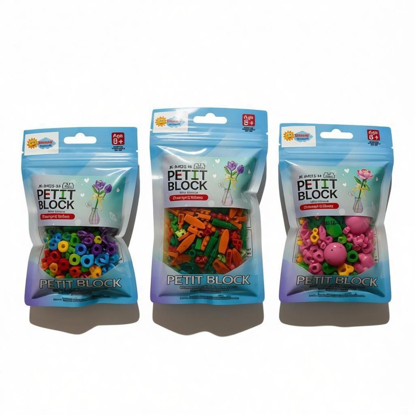 Renkli Petit Block Çiçek Seti - Görsel 2