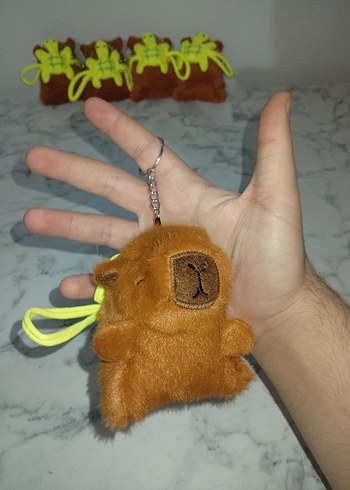 Kapibara yeşil sülüfat Peluş  Anahtarlık - Görsel 2