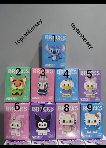 Bricks Renkli Mini Lego Araba Setleri - Görsel 3