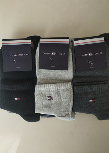 12'Lİ ERKEK TOMMY HİLFİGER PATİK (40-44) BEDEN - Görsel 3