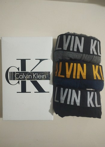 3'lü Calvin Klein Erkek Baskılı Mini Boxer - Görsel 4