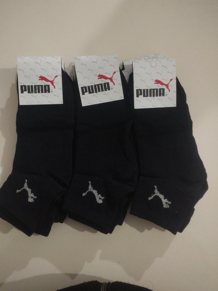 12'Lİ ERKEK PUMA PATİK (40-44) BEDEN 
PAKETTE 12 SİYAH PATİK - Görsel 2