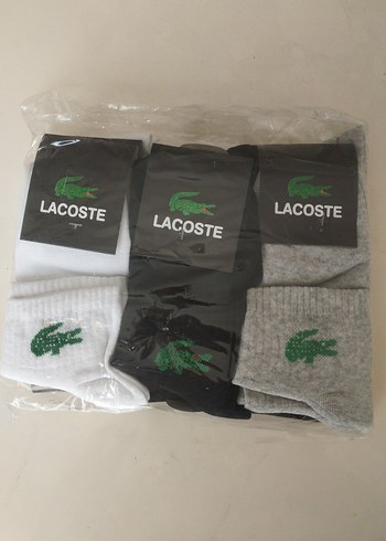 12'Lİ ERKEK LACOSTE PATİK (40-44) BEDEN - Görsel 6