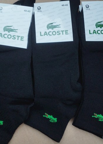 12'Lİ ERKEK LACOSTE PATİK (40-44) BEDEN
PAKETTE 12 SİYAH - Görsel 2