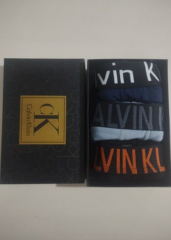 3'lü Calvin Klein Erkek Baskılı Siyah Boxer Seti - Görsel 2