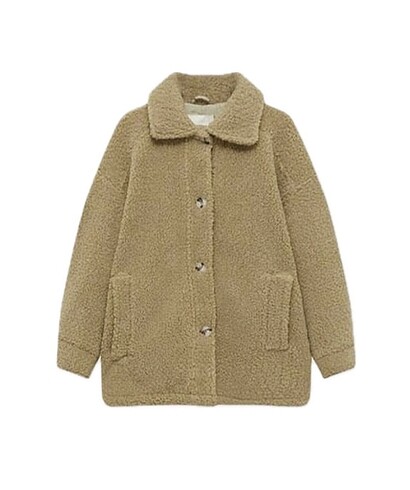 pull & bear peluş ceket