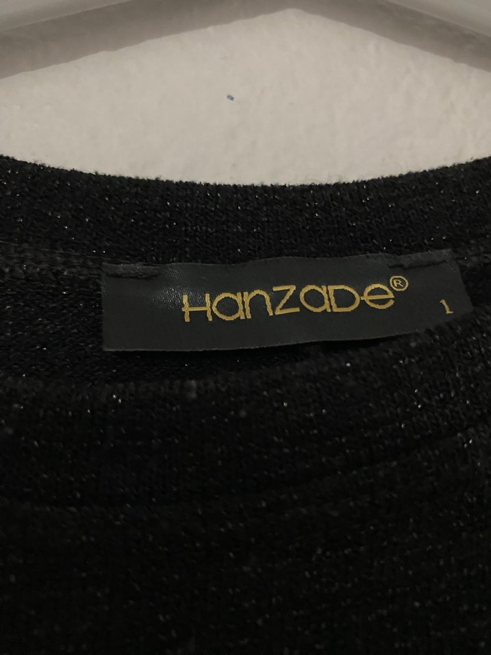 Siyah Drapeli Kadın süveter - Görsel 3