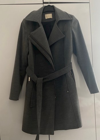 Gri Fermuarlı Kaban - Görsel 3