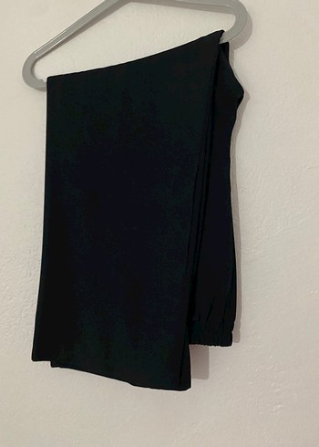 Siyah Düğmeli Kolsuz Midi Yelek ve pantolonlu takım - Görsel 3