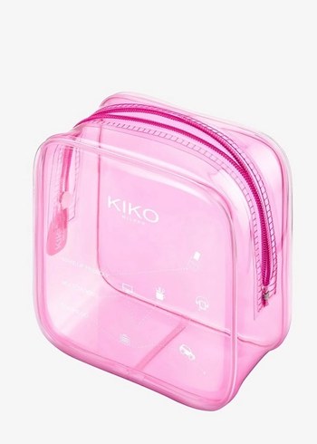 Parlak Pembe Kadın Makyaj Çantası KIKO - Görsel 2