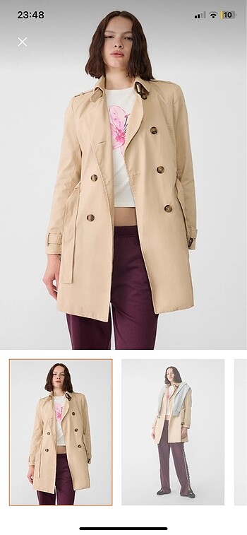 xs Beden Stradivarius Trençkot