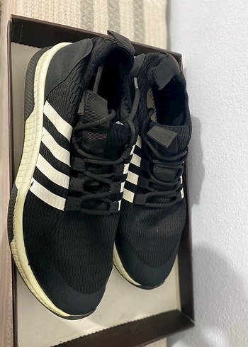 Siyah Çizgili Bağcıklı Erkek Spor Ayakkabı - Görsel 5