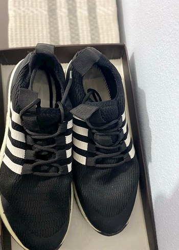 Siyah Çizgili Bağcıklı Erkek Spor Ayakkabı - Görsel 4