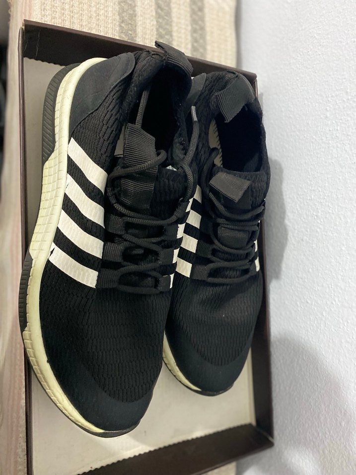 Siyah Çizgili Bağcıklı Erkek Spor Ayakkabı - Görsel 5