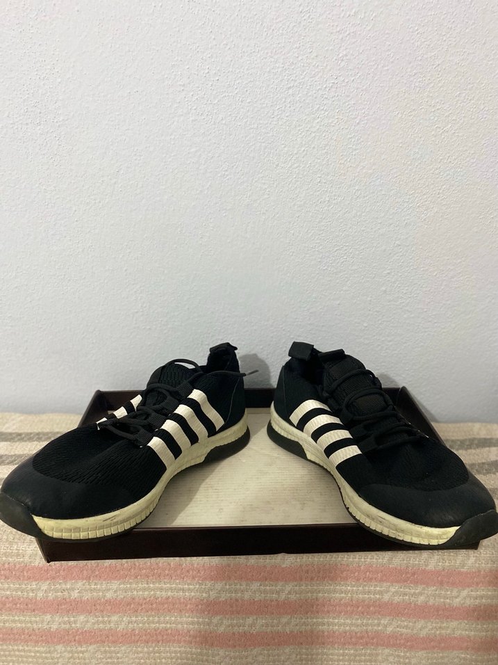 Siyah Çizgili Bağcıklı Erkek Spor Ayakkabı - Görsel 2