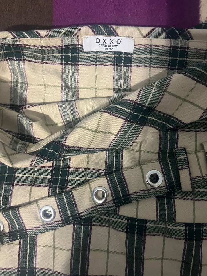 Kareli Kemer Detaylı Kadın Triko Elbise - Görsel 3