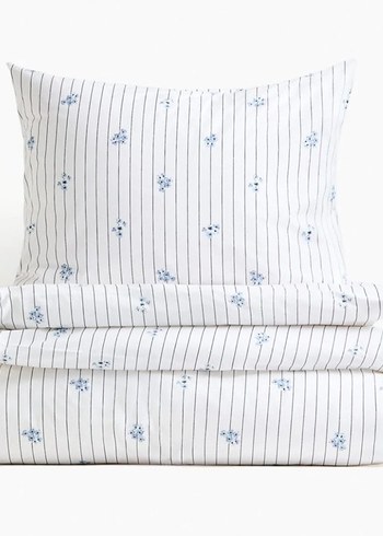 H&M Tek Kişilik Pamuklu Nevresim Takımı - Görsel 2