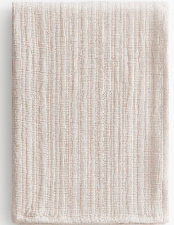 H&M PAMUKLU MUSLİN YATAK ÖRTÜSÜ - Görsel 2