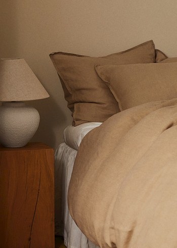 H&M TEK KİŞİLİK KETEN NEVRESİM TAKIMI - Görsel 3