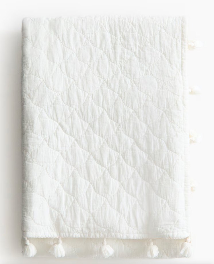 H&M PAMUKLU KAPİTONE YATAK ÖRTÜSÜ - Görsel 2