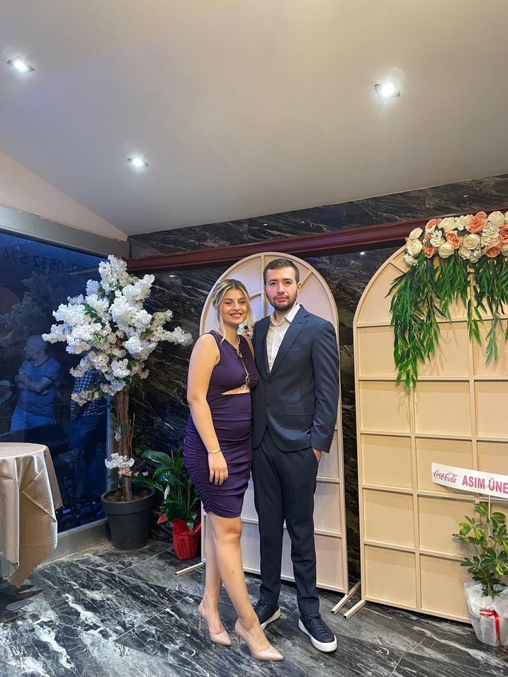 Mor Drapeli V Yaka Kısa Elbise - Görsel 4