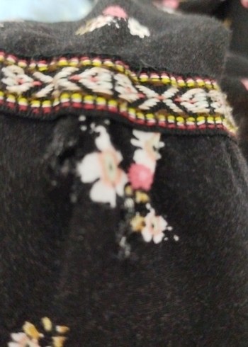 Siyah Uzun BohemTarz Elbise - Görsel 4