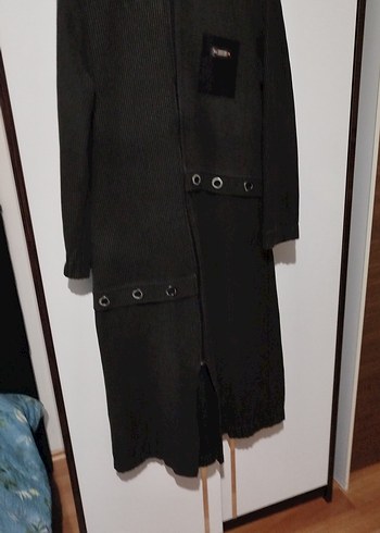 Yeşil Uzun Kadın Goth Kaban - Görsel 3