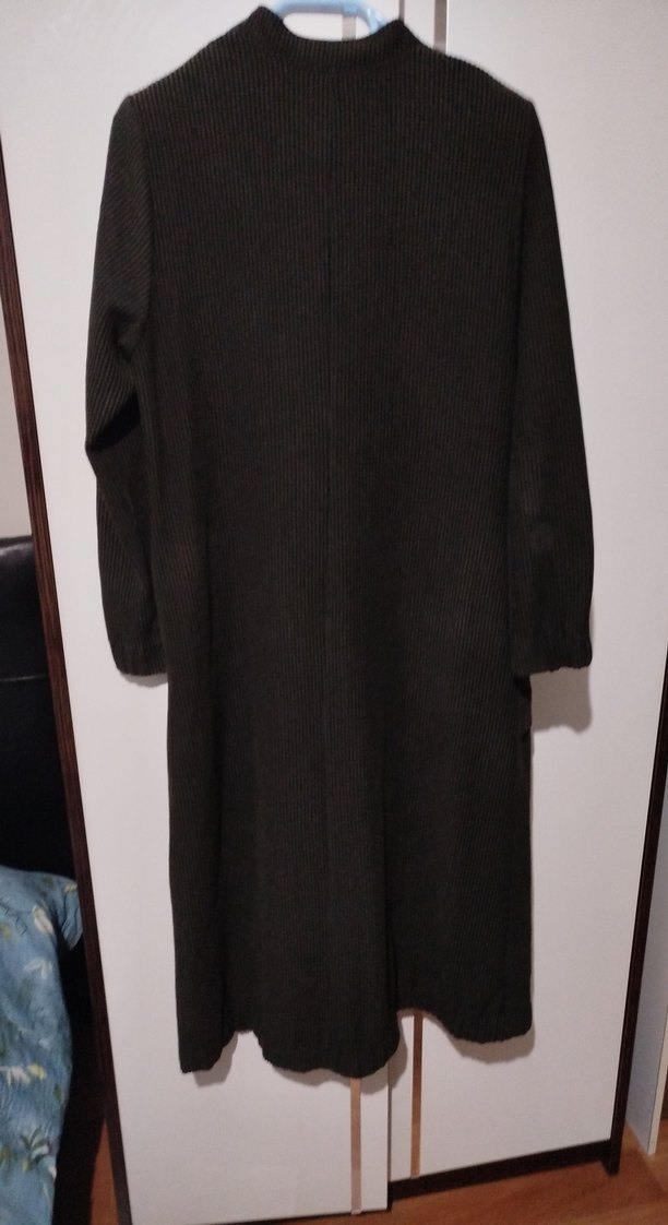 Yeşil Uzun Kadın Goth Kaban - Görsel 2